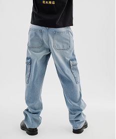 jean large coupe cargo homme bleuI959001_3