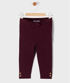 GEMO Pantalon en maille côtelée bébé fille violet standard