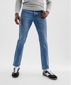GEMO Jean Straight délavé homme Gris