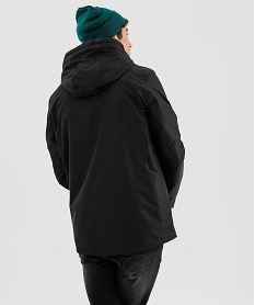 blouson impermeable a capuche homme noir standard blousonsI965401_4