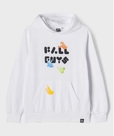 GEMO Sweat en molleton imprimé garçon - Fall Guys blanc standard