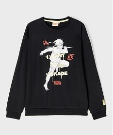 GEMO Sweat à motif manga garçon - Naruto Shippuden noir standard