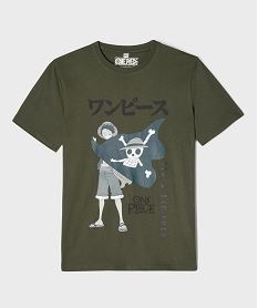 GEMO Tee-shirt manches courtes motif manga garçon - One Piece kaki standard
