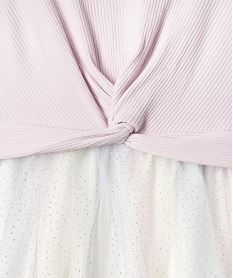 robe avec jupe en tulle a paillettes fille violetI972501_2