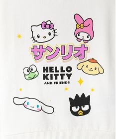 sweat a motifs colores fille - hello kitty beigeI974901_4