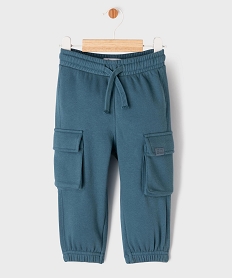 GEMO Pantalon en maille coupe cargo bébé garçon Bleu