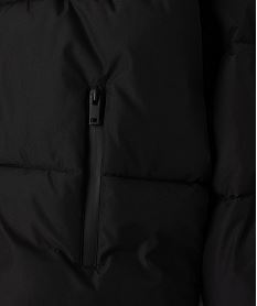 doudoune a capuche en matiere deperlante doublee polaire garcon noir standardI980501_3