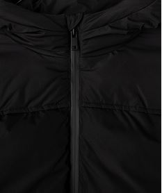 doudoune a capuche en matiere deperlante doublee polaire garcon noir standardI980501_4