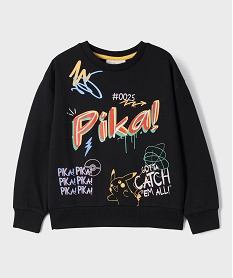 GEMO Sweat molletonné avec motifs Pikachu garçon - Pokemon noir standard