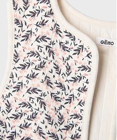 gilet sans manches a motifs fleuris fille beige giletsI983501_3