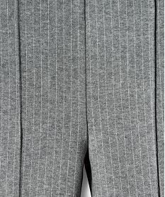 pantalon raye en maille coupe flare fille gris standard pantalonsI986801_3