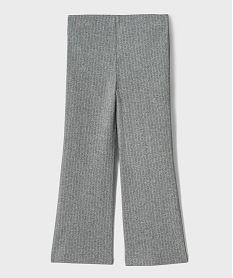 pantalon raye en maille coupe flare fille gris standard pantalonsI986801_4