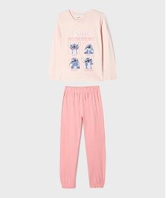 GEMO Pyjama en coton avec motifs Stitch fille - Disney rose standard