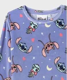 pyjama en velours doux imprime fille - stitch violetI988201_2