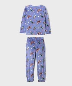 pyjama en velours doux imprime fille - stitch violetI988201_3