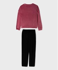 pyjama 2 pieces en velours chaud imprime fille - stitch rose standardI988801_3