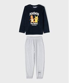 GEMO Pyjama en velours avec motif Pikachu garçon - Pokemon Bleu