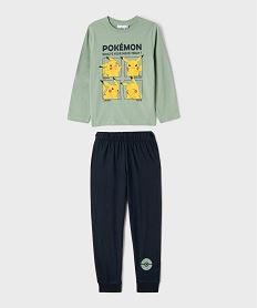 GEMO Pyjama en coton avec motif Pikachu garçon - Pokemon vert standard