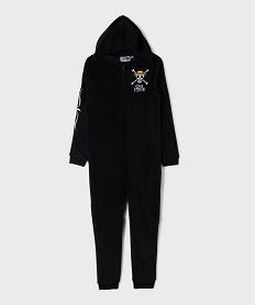 GEMO Combinaison dintérieur en velours moelleux enfant - One Piece noir standard