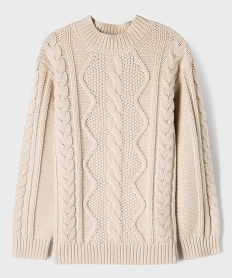 GEMO Pull à torsades garçon Beige
