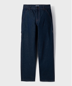 GEMO Jean loose charpentier à taille réglable garçon bleu standard