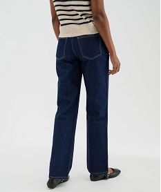jean full lenght straight taille haute femme bleu standardJ000801_3