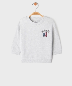 GEMO Sweat ample à motifs sportifs bébé garçon gris standard