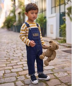 GEMO Ensemble 2 pièces bébé garçon salopette et tee-shirt - LuluCastagnette jaune standard