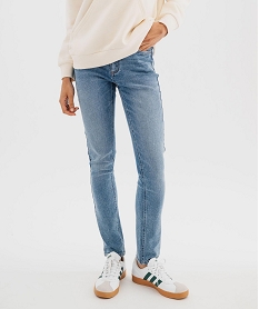 GEMO Jean Slim stretch taille normale femme Gris