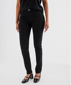 GEMO Jean slim taille normal en coton stretch femme noir standard