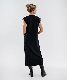 robe sweat longue sans manches femme noir standardJ008501_3