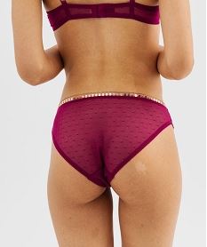 culottes en dentelle et tulle femme (lot de 2) rouge culottesJ011801_2