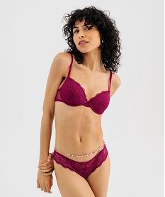 culottes en dentelle et tulle femme (lot de 2) rouge culottesJ011801_3