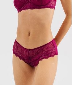 shorty en dentelle et plumetis femme (lot de 2) rouge shortiesJ012201_2