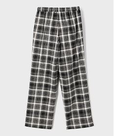 pantalon a carreaux large et fluide fille imprime pantalonsJ014201_3