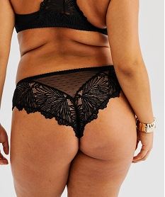 tanga en dentelle femme grande taille noir standard strings tangasJ019001_2