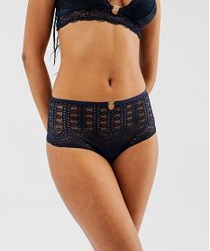 tanga taille haute femme navy strings tangasJ028101_4