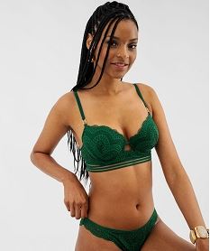 soutien-gorge corbeille a bonnets paddes en dentelle femme vert standard soutien gorge avec armaturesJ029101_2