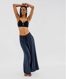 GEMO Soutien-gorge push-up à bonnets paddés avec armatures femme Bleu