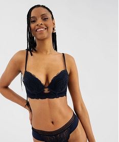 soutien-gorge push-up a bonnets paddes avec armatures femme bleu soutien gorge avec armaturesJ029301_4