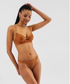 soutien-gorge corbeille a armatures et basque fantaisie femme brun soutien gorge avec armaturesJ029501_3