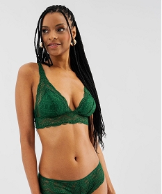 GEMO Soutien-gorge triangle sans armatures à mousses amovibles femme vert standard