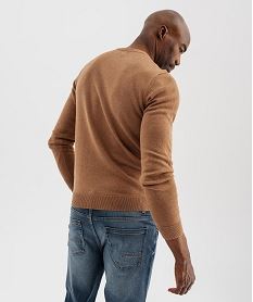 pull a col rond en coton homme orange pullsJ031101_3