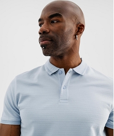 polo manches courtes avec finitions fantaisie homme[missing] bleu polosJ032301_2