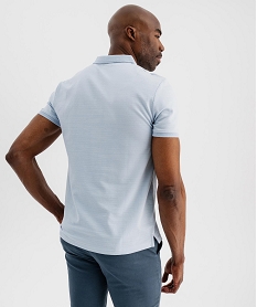 polo manches courtes avec finitions fantaisie homme[missing] bleu polosJ032301_3
