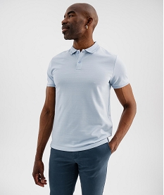 polo manches courtes avec finitions fantaisie homme[missing] bleu polosJ032301_4