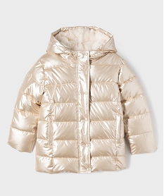 GEMO Manteau métallisé avec doublure chaude fille dore
