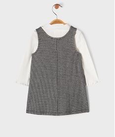 ensemble 2 pieces bebe fille - robe et tee-shirt beigeJ043901_4
