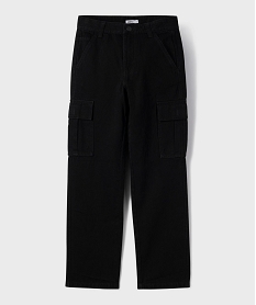 GEMO Jean loose avec taille ajustable garçon noir standard
