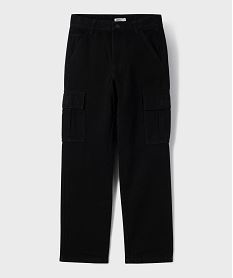 jean loose avec taille ajustable garcon noir standard pantalonsJ045101_4